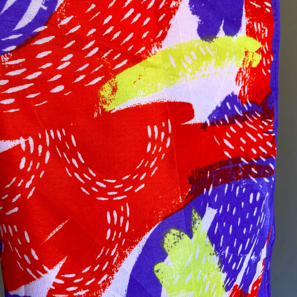 New Purple And Red Head Scarf Handkerchief